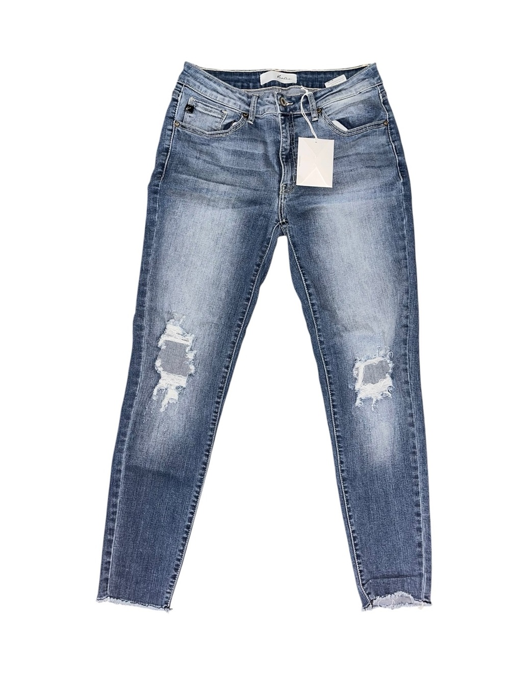KanCan Women’s Size 9/28 NWT Distressed Skinny Jeans Raw Hem